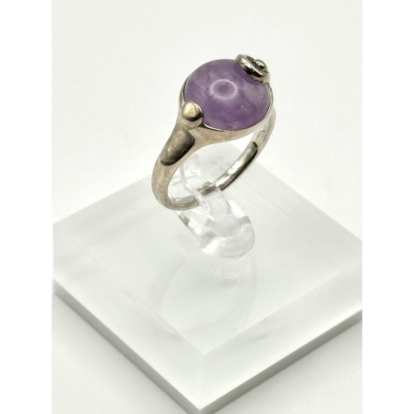 Lavender Amethyst Sterling Silver Ring Size 9.25 - Picture 4 of 9